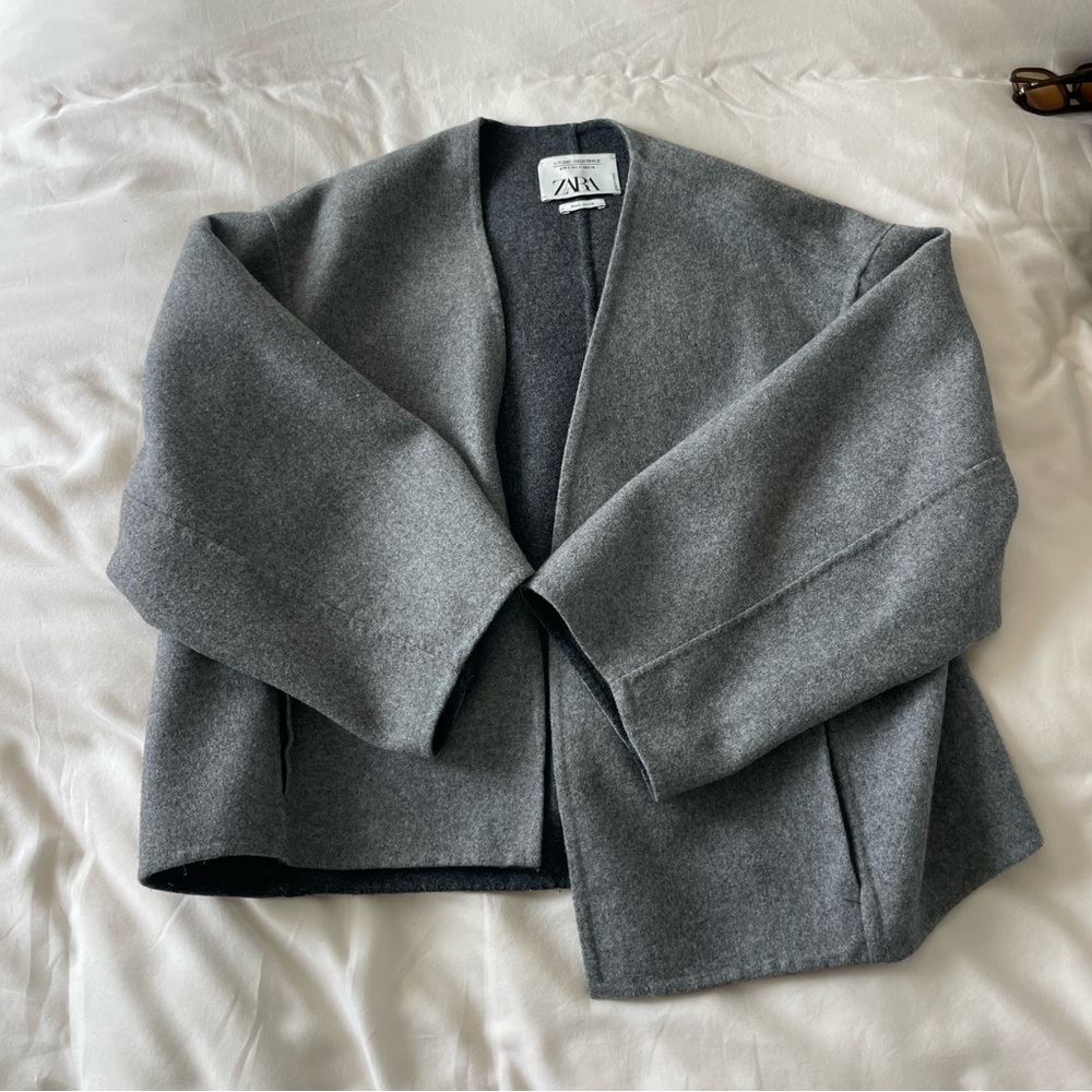 zara wool blend cardigan